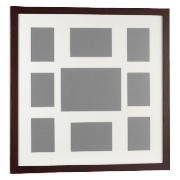Tesco Dark Wood Frame 9 Aperture