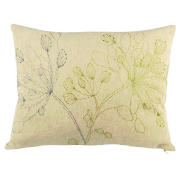 Dell Embroidered Cushion, Stone