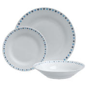 Tesco dots design dinner set 12 piece