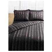 Tesco Dotty Print Duvet Set King, Black