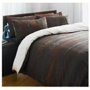 Tesco Dotty Stripe Print Duvet Set Kingsize,