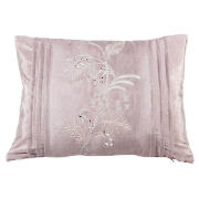 tesco Elise Embroidered Cushion, Heather