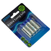 extra long life AAA batteries, 8 pack