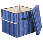 Tesco Fabric Storage Box Blue