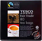 Tesco Fairtrade Tea Bags (80 per pack - 250g)