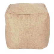 tesco Faux Barkweave Bean Cube, Natural