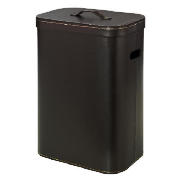 tesco faux leather laundry basket