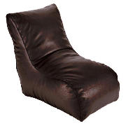 Faux Leather Lofa Chair, Chocolate