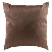 Tesco Faux Silk Cushion, Chocolate