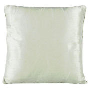 tesco Faux Silk Cushion, Green