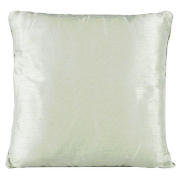 tesco Faux Silk Cushion, Green