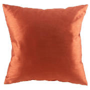 tesco Faux Silk Cushion, Terracotta