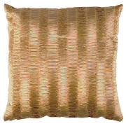 Tesco Faux Silk Pleated Cushion, Champagne Gold,