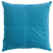 tesco Faux Suede 4 Panel Cushion 43x43 Teal