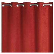Faux Suede Unlined Eyelet Curtains 66 x 90