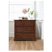 Tesco Finest Finest Malabar 3 drawer Chest- Dark stain
