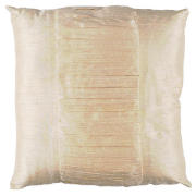 Finest Pleated Silk Cushion, Cream