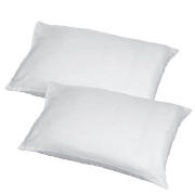 tesco Firm Cotton Cover Pillow, Twinpack