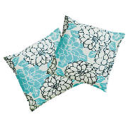 tesco Floral Pintuck Cushion, Lucie, Twinpack