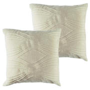 tesco Geometric Felt Cushion Cream, Jasper,