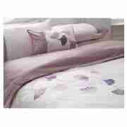 Tesco Ginka Embroidered Double Duvet Set, Metallic