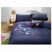 Tesco Ginka Embroidered Double Duvet Set, Petrol