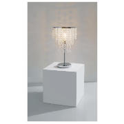 Tesco Glass Beaded Drum Table Lamp