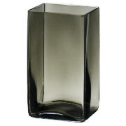 tesco Glass Tank Vase 18cm Grey