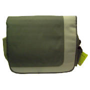 Tesco green/ blue messenger bag - For up to 15.6