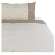 Tesco Herringbone Print Duvet Set Single, Dark