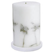 Tesco Inlaid Candle Winter Garden Large