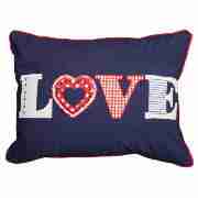 Tesco Kids Embroidered Cushion Love