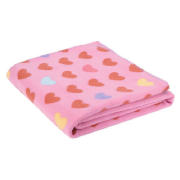 Tesco Kids Printed Heart Fleece