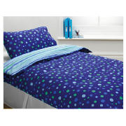 Tesco Kids Reversible Blue Bold Stripes and