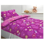 Tesco Kids Reversible Maisie Hearts Duvet
