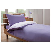 Tesco Lilac Reversible Duvet Set