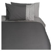 Tesco Loft Single Duvet Set, Neutral/Graphite