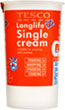 Tesco Longlife Single Cream (250ml)