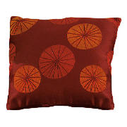 Luang Jacquard Cushion, Red & Orange