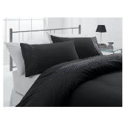 tesco Lurex Stitch Pinstripe Double Duvet Set,