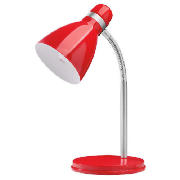 Tesco Metal Desk Lamp Red