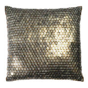 tesco Metal Disc Cushion , Brass