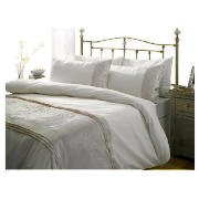 Tesco Metallic Damask Duvet Set Kingsize, Gold