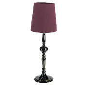 Tesco Metallic Finish Spindle Table Lamp, Plum