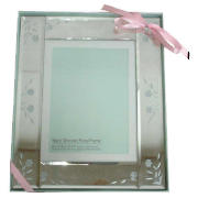 Mirrored Floral Frame 15x20cm
