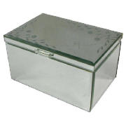 tesco Mirrored Floral Trinket Box