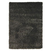 Mixed Yarn Shaggy Rug, Black 120x170cm