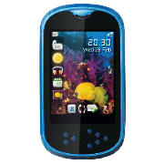 tesco mobile Alcatel OT-708 Mini mobile phone Blue