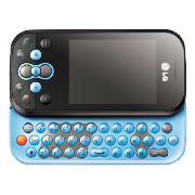 tesco Mobile LG KS360 mobile Phone Blue NEW