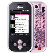 Tesco mobile LG KS360 mobile phone Pink